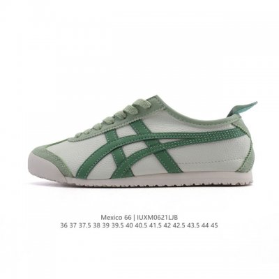 Asics 亚瑟士 男女鞋真标半码制 配足弓鞋垫 日产经典老牌-鬼塚虎 Onitsuka Tiger Mexico 66经典墨西哥系列复古经典百搭板鞋休闲运动鞋