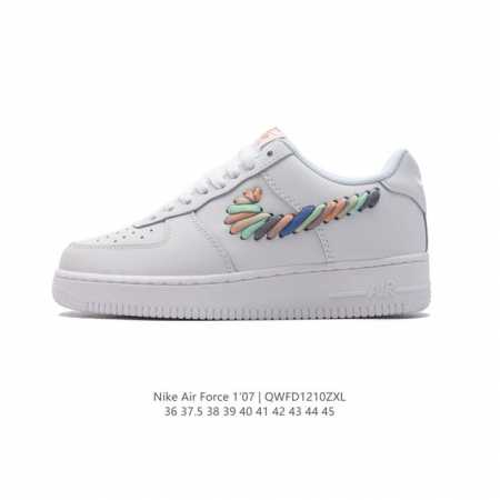 耐克 Nike Air Force 1 '07 Low 空军一号含气垫 小白鞋 低帮百搭厚底增高休闲运动板鞋。柔软、弹性十足的缓震性能和出色的中底设计，横跨复古 - 点击图像关闭