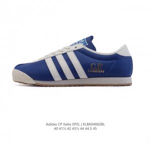 公司级 Adidas Originals阿迪达斯三叶草Spezial 24系列Cp Italia运动鞋 联名款防滑耐磨低帮板鞋，鞋子有模切 Eva 中底，用了一