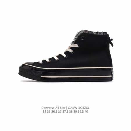 Converse All Star 高帮男女鞋厚底增高 一星匡威全明星复古 休闲运动硫化百搭板鞋 经典帆布鞋学院风学生鞋 这个系列是匡威最古老的系列了。是匡威品 - 点击图像关闭