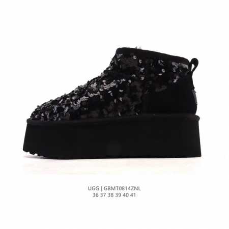 Ugg 雪地靴 女鞋广东原产，采用Tpu模压鞋面内嵌羚羊棕羊毛，鞋面具有防水功能，选用7毫米Uggpure 植入式羊毛里衬与可拆卸的Uggpure 植入式羊毛鞋 - 点击图像关闭