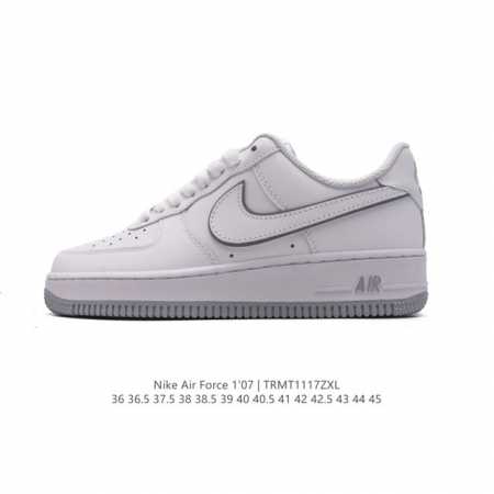 耐克 Nike Air Force 1 '07 Low 空军一号含气垫 小白鞋 低帮百搭厚底增高休闲运动板鞋。柔软、弹性十足的缓震性能和出色的中底设计，横跨复古 - 点击图像关闭