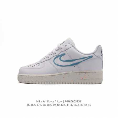 耐克 Nike Air Force 1 '07 Low 空军一号含气垫 低帮百搭厚底增高休闲运动板鞋。柔软、弹性十足的缓震性能和出色的中底设计，横跨复古与现代的 - 点击图像关闭