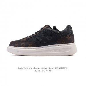耐克 乔丹Air Jordan 1 Low Aj1 乔1 乔丹1代Aj1 低帮复古文化休闲运动篮球鞋 路易威登联名。从1985 年面世的元年款汲取设计灵感，采用