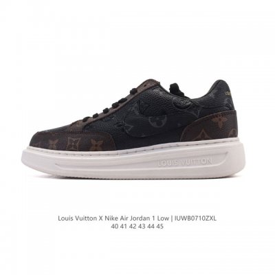 耐克 乔丹Air Jordan 1 Low Aj1 乔1 乔丹1代Aj1 低帮复古文化休闲运动篮球鞋 路易威登联名。从1985 年面世的元年款汲取设计灵感，采用