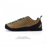 美国人气户外品牌-科恩Keen Jasper Rocks Sp贾斯珀都市系列复古低帮系带户外风露营徒步登山运动训练鞋 。原楦型开发纸版，采用固色翻毛皮鞋面材质，
