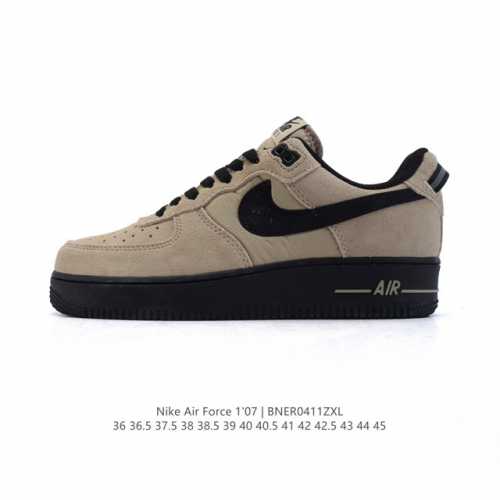 耐克 Nike Air Force 1 '07 Low 2025新年新款 空军一号含气垫 小白鞋 低帮百搭厚底增高休闲运动板鞋。柔软、弹性十足的缓震性能和出色的