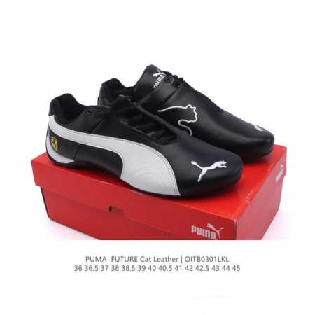 Puma 彪马 Future Cat Leather Sf 法拉利联名款运动鞋 低帮休闲鞋 赛车鞋 货号：307936 尺码：36-45含半码 编码：Oitb0 - 点击图像关闭