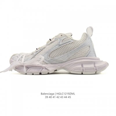 公司级 巴黎世家 Balenciaga 3Xl Sneakers 巴黎世家 十代网布系带低帮走秀复古老爹运动鞋 解构绑带 透气网纱 网面 材料和聚氨酯 磨损效果
