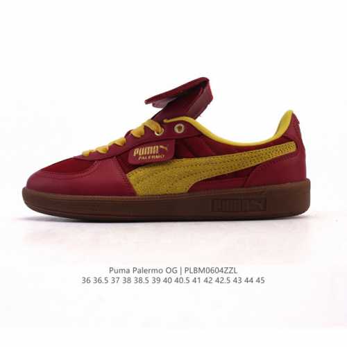 彪马Puma Palermo Og 防滑耐磨低帮德训板鞋 男女运动鞋 大鞋舌，Army Trainer Og休闲鞋沿用德训鞋经典外观 鞋身和鞋舌分别添加了品牌标