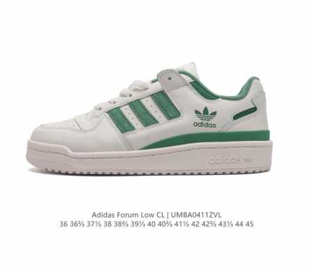 Adidas 阿迪达斯 正品三叶草 Forum Low 男女运动鞋 摩登演绎篮球风的经典鞋。英文的“Forum”，是进行表达的场所，在这里，可以释放自己的热情， - 点击图像关闭