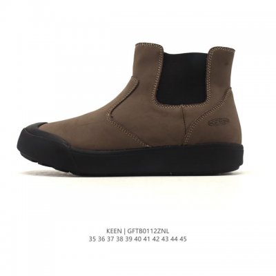 公司级 美国人气户外品牌-科恩Keen Jasper Rocks Sp 贾斯珀 都市系列复古高帮系带户外风露营徒步登山运动训练鞋 。原楦型开发纸版，采用固色翻毛