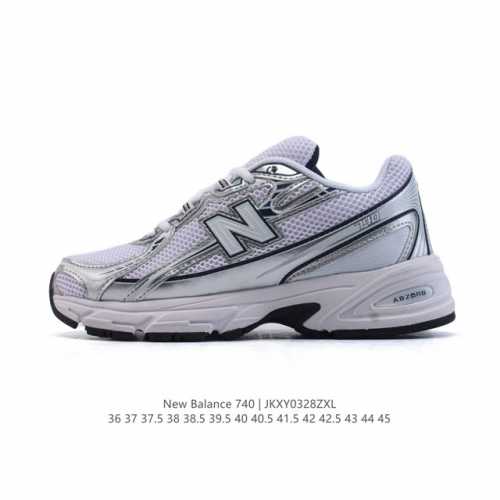160 new Balance Mr740 Nb新百伦系列复古老爹风休闲运动慢跑鞋。采用轻质牛剖革拼接透气网眼衬垫织物鞋面材质 T-Beam大底提供足步弓支撑