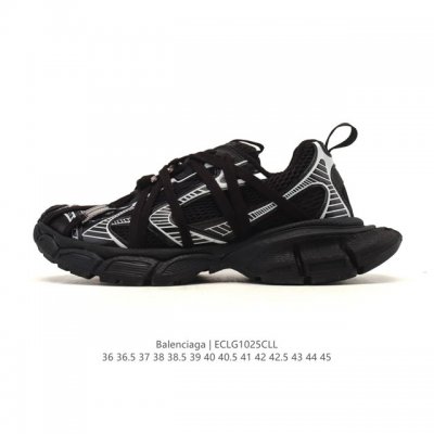 公司级 巴黎世家 Balenciaga 3Xl Sneakers 巴黎世家 十代网布系带低帮走秀复古老爹运动鞋 解构绑带 透气网纱 网面 材料和聚氨酯 磨损效果