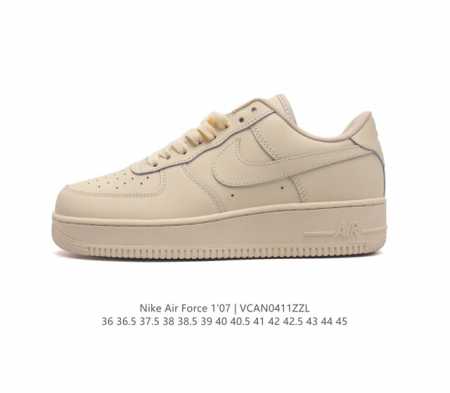 耐克 Nike Air Force 1 '07 Low 空军一号含气垫 低帮百搭厚底增高休闲运动板鞋。柔软、弹性十足的缓震性能和出色的中底设计，横跨复古与现代的 - 点击图像关闭