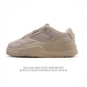 耐克 Nike 乔丹 Jordan Flight Court 时尚休闲 防滑耐磨 低帮运动鞋 复古篮球鞋 男女同款 Jordan 新鞋型 又来了！新配色曝光！滑