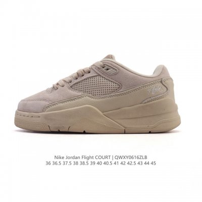 耐克 Nike 乔丹 Jordan Flight Court 时尚休闲 防滑耐磨 低帮运动鞋 复古篮球鞋 男女同款 Jordan 新鞋型 又来了！新配色曝光！滑