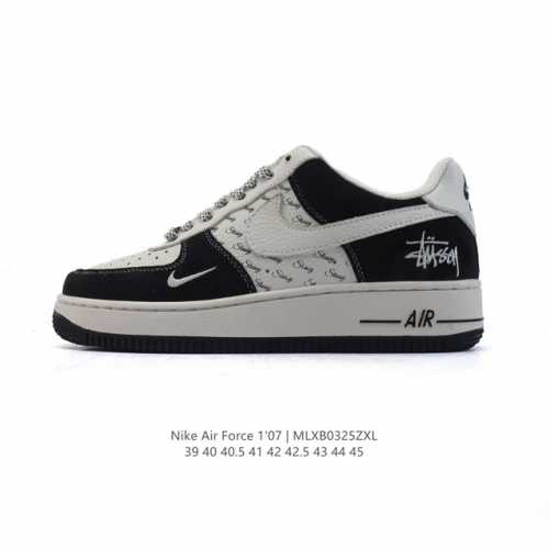160 【头层皮】耐克 Nike Air Force 1 '07 Low 空军一号含气垫 小白鞋 2025年 蛇年新款 低帮百搭厚底增高休闲运动板鞋。柔软、弹性