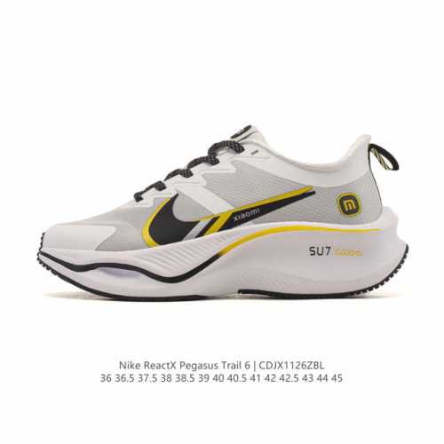 公司级 耐克 Nike Reactx pegasustrail6 男女同款越野跑步鞋夏新款耐克飞马该鞋款搭载出众回弹的 Reactx 泡绵中底，多种地面，皆可轻