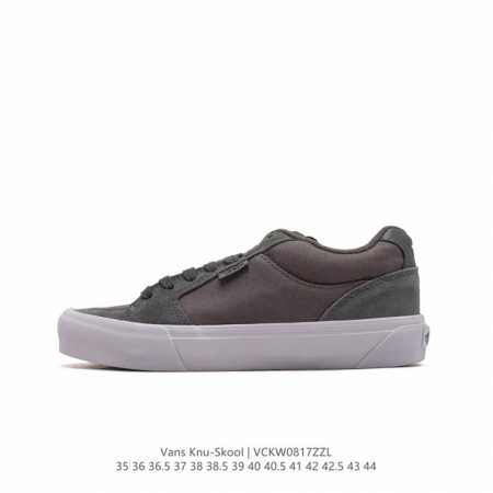 万斯 Vans Classics Knu Skool 休闲运动板鞋，Vans联名超火的土豆鞋，复古经典，鞋头放大、包边上移加厚、鞋舌加厚。Vans Classi - 点击图像关闭