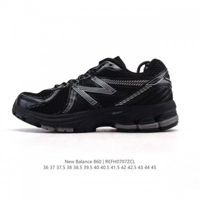 真标 Nb 新百伦 New Balance Ml860 V2 系列复古老爹风休闲运动慢跑。采用丝光猪巴皮革拼接透气网眼织物鞋面T-Beam大底提供足步弓支撑，保