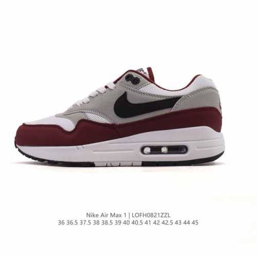 耐克 Nike Air Max 1 男女子运动鞋 从法国建筑中汲取设计灵感，兼具运动风范和时尚格调，是此系列起初搭载 Air 的鞋款。疾速外观、经典缓震配置和经