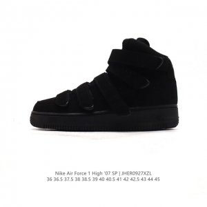 公司级 耐克 Nike Air Force 1 ‘07 High 空军一号 Af1 高帮魔术贴 百搭休闲运动板鞋时尚男女鞋。柔软、弹性十足的缓震性能和出色的中底