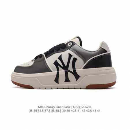 Mlb Chunky Liner Basic 人气单品学长鞋系列轻量增高厚底百搭休闲运动板鞋 男女轻便胶鞋 高级街头休閒品牌鞋。Mlb Chunky Liner - 点击图像关闭
