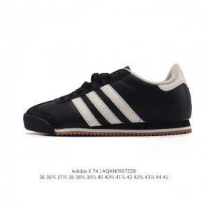 新品 阿迪达斯Adidas T头鞋 K 74经典运动鞋男女春季新款阿迪达斯官方三叶草Adidas Originals K 74 合成革皮革 时尚休闲 耐磨透气