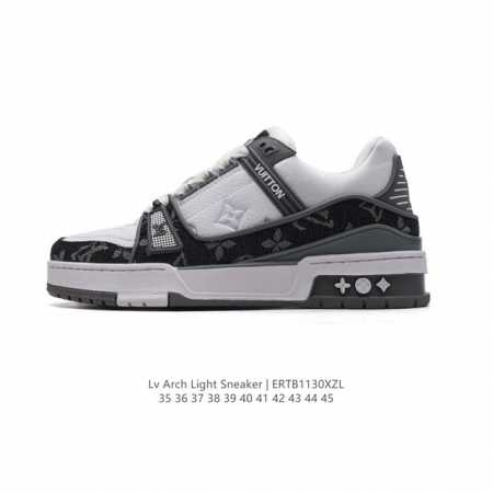 公司级 路易威登 Louis Vuitton Lv路易威登板鞋 时尚运动鞋 潮厚底增高鞋 。舒适防滑底和百搭性霸屏整个时尚娱乐圈，细节调整完美主义！采用柔软皮革 - 点击图像关闭