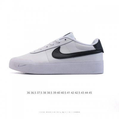 新品 耐克 Nike Court Shot 男女子运动鞋春季透气轻便经典白昼 潮流 嘻哈 百搭 防滑 低帮 板鞋 Fq8146#拒绝沉闷黑白 质感满满的皮革鞋面