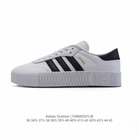 110 阿迪达斯 Adidas/三叶草 Outdoor 经典三条杠复古休闲运动板鞋 德训鞋 Samba 四季时尚简约小白鞋男女鞋情侣鞋厚底增高百搭潮鞋。 类型： - 点击图像关闭