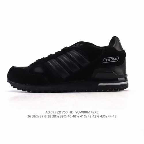 阿迪达斯 Adidas Zx 750 户外耐磨舒适运动休闲鞋男女同款经典运动鞋。80年代,Zx系列问世。这款经典鞋,采用热塑性聚氨酯橡胶 Tpu 鞋跟笼,搭配乙