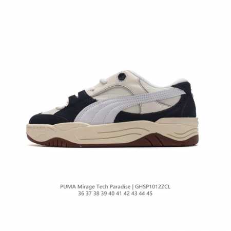 彪马 Puma 男鞋女鞋 2024春夏季新款mirage复古透气运动鞋 轻便缓震潮流 复古老爹鞋 男女同款情侣复古反光休闲厚底增高板鞋。 尺码：36-45 编码 - 点击图像关闭