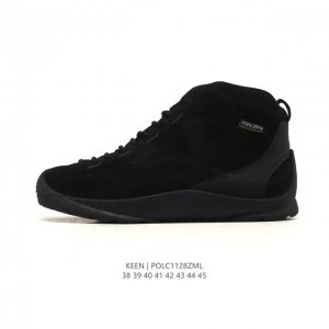 公司级 美国人气户外品牌-科恩Keen Jasper Rocks Sp 贾斯珀 都市系列复古高帮系带户外风露营徒步登山运动训练鞋 。原楦型开发纸版，采用固色翻毛