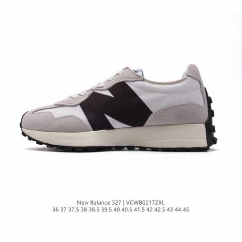 真标 Nb 新百伦 New Balance 327系列复古休闲运动慢跑鞋时尚男女运动鞋 以更纯粹的复古风格设计打造的全新造型 侧身还以解构设计，将 N 字标志以