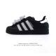 阿迪达斯 Adidas Superstar 2025年新款鞋子 蛇年新款 经典贝壳头系列 新款休闲板鞋潮流男女士运动鞋 鞋面织物拼接材质 标志性的贝壳鞋头，简约