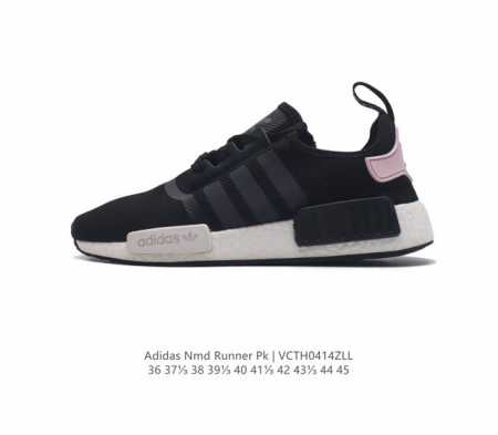 阿迪达斯adidas Nmd Runner Pk 真爆超弹男女运动鞋。弹力 以鞋型、角度和面料，力求展现 Adidas创新传统，采用时髦廓形，以抢眼外形诠释经典 - 点击图像关闭