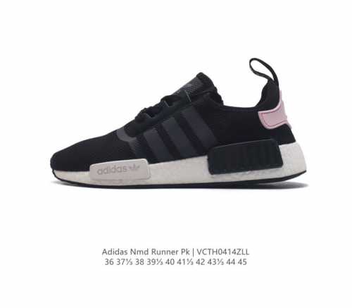 阿迪达斯adidas Nmd Runner Pk 真爆超弹男女运动鞋。弹力 以鞋型、角度和面料，力求展现 Adidas创新传统，采用时髦廓形，以抢眼外形诠释经典