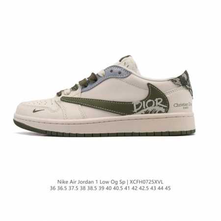 公司级 真标 耐克 Nike Air Jordan 1 Low Og Sp Military Blue Aj1乔1倒勾 2025年新款 蛇年新款 低帮篮球鞋 A - 点击图像关闭