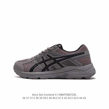 asics 亚瑟士 2024新款男子gel-Contend 4缓震回弹透气跑步鞋 高颜值百搭入门级跑鞋多层网面织物+植绒材质构成了亚瑟士logo图案，具有很高的 - 点击图像关闭