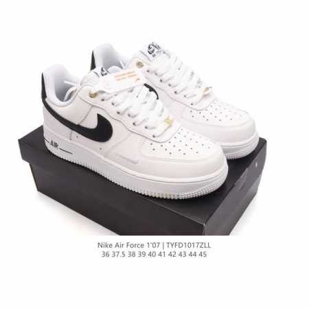 耐克 Nike Air Force 1 '07 Low 空军一号含气垫 低帮百搭厚底增高休闲运动板鞋。柔软、弹性十足的缓震性能和出色的中底设计，横跨复古与现代的 - 点击图像关闭