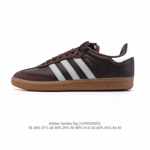 180 阿迪达斯 德训鞋 Adidas Originals Samba Og Shoes 经典运动鞋小白鞋 「T头鞋」男女士板鞋 彰显休闲摩登风情的时尚经典鞋。