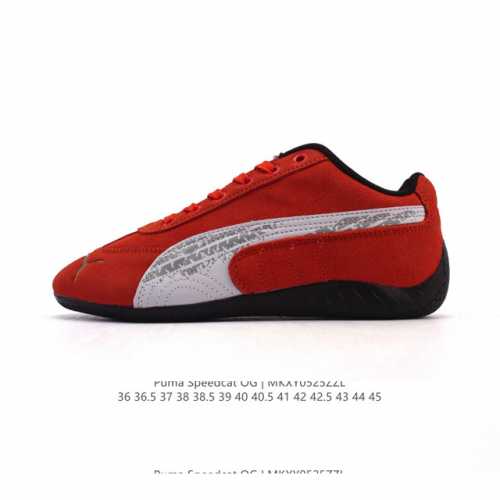 puma Speedca Og 彪马极速赛车系列低帮德训风拼接复古百搭休闲运动赛车鞋 鞋款从80 90年代赛车手所穿的防火赛车鞋为原型 鞋身线条模仿了赛车的流线