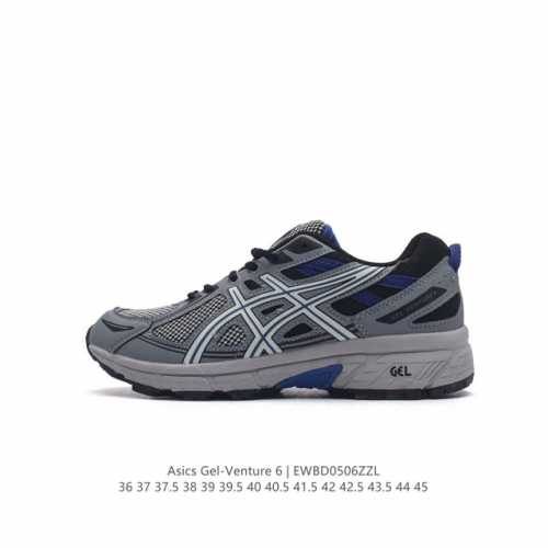 Asics 亚瑟士 Gel-Venture 6 系列城市休闲运动跑步鞋时尚复古男女鞋 老爹鞋 Gel- Venture6跑鞋是越野跑者的多功能选择。专为喜欢户外