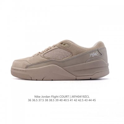 耐克 Nike 乔丹 Jordan Flight Court 时尚休闲 防滑耐磨 低帮运动鞋 复古篮球鞋 男女同款 Jordan 新鞋型 又来了！新配色曝光！滑