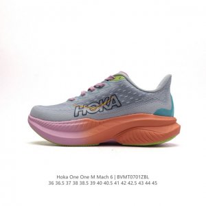 HOKA ONE ONE独特的竞训鞋,主打舒适软弹HokaMach马赫6#竞速跑鞋 HOKA Mach 6 轻盈且富有弹性的舒适感！迄今为止最轻量灵敏的MACH