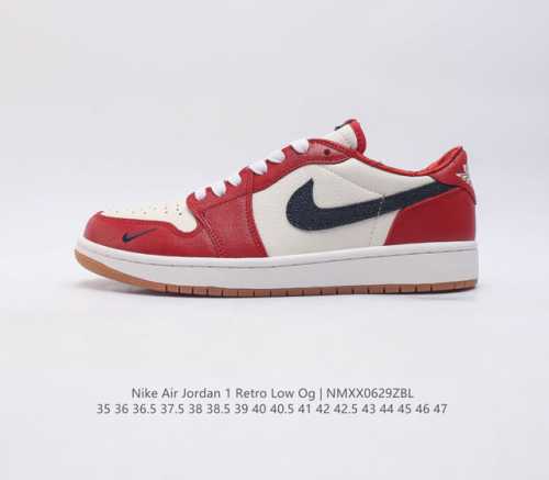 公司级air Jordan 1 Low Aj1 乔1白红低帮休闲板鞋 同步官方配色 货号 Cz0790 100 尺码 35 36 36.5 37.5 3