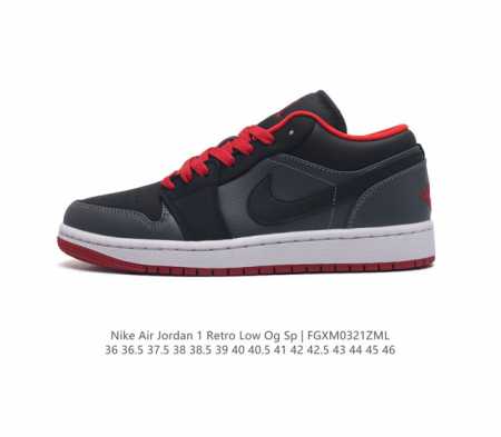 耐克 乔丹air Jordan 1 Low Aj1 乔1 乔丹1代aj1 低帮复古文化休闲运动篮球鞋 该鞋款从 1985 年元年款汲取设计灵感 焕新演绎简约经典 - 点击图像关闭