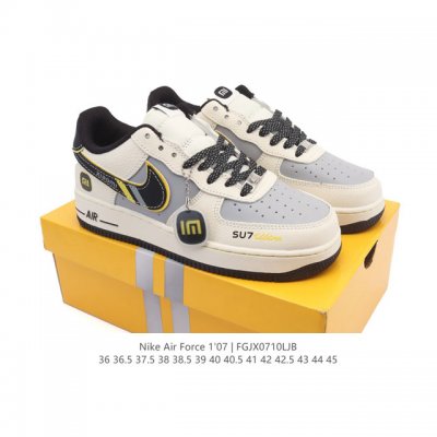 头层皮 真标 耐克 Nike Air Force 1 '07 Low 空军一号含气垫 小白鞋 低帮百搭厚底增高休闲运动板鞋。柔软、弹性十足的缓震性能和出色的中底